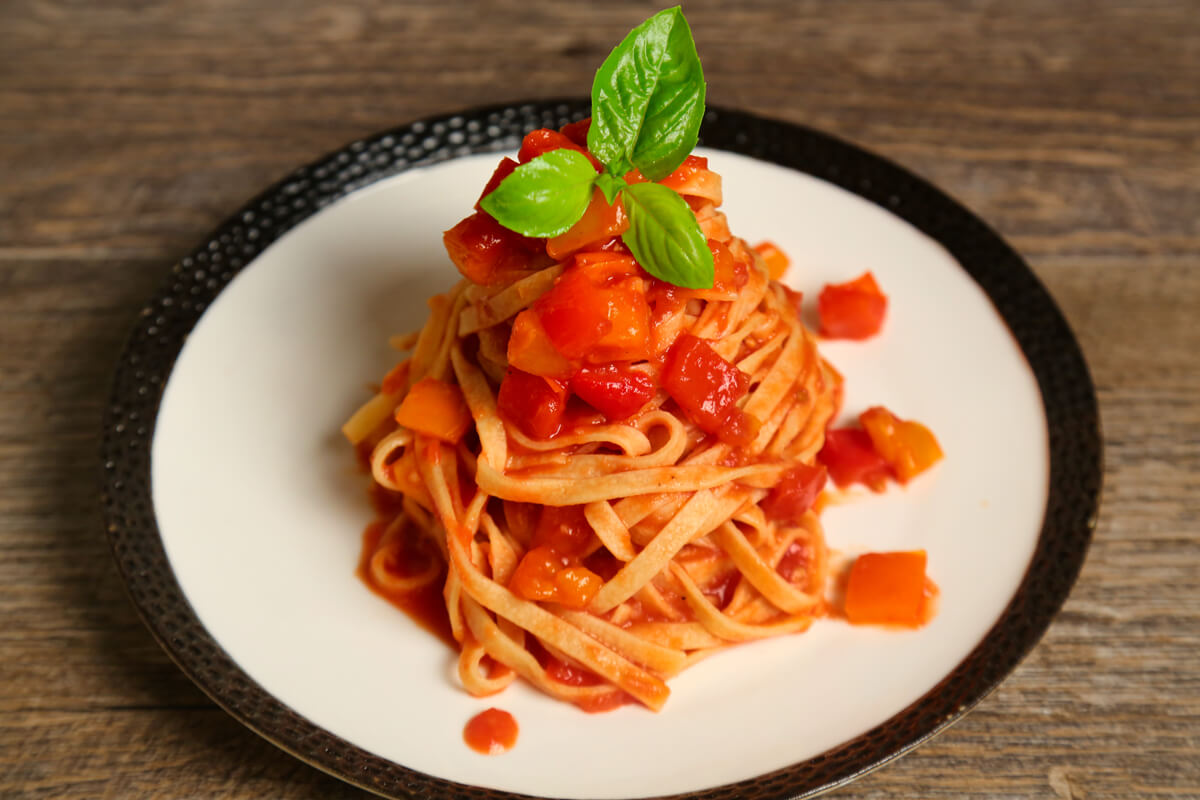 Hailing from the Liguria region, Linguine pasta is traditionally served with pesto, seafood or garden vegetables. Linguine translates to 